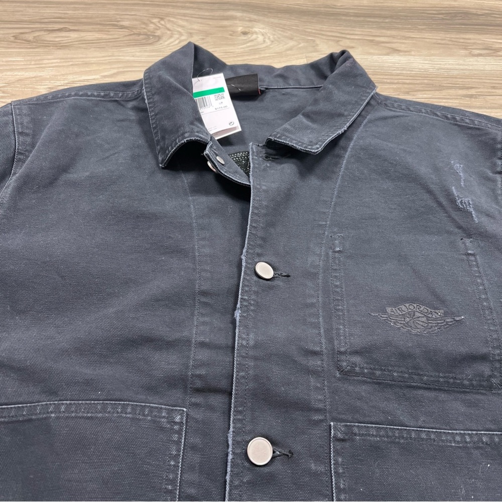 Air Jordan Rare Air Chicago Jacket Heavyweight Black MEN SIZE XL IB3001-010 $175 - Picture 5 of 9